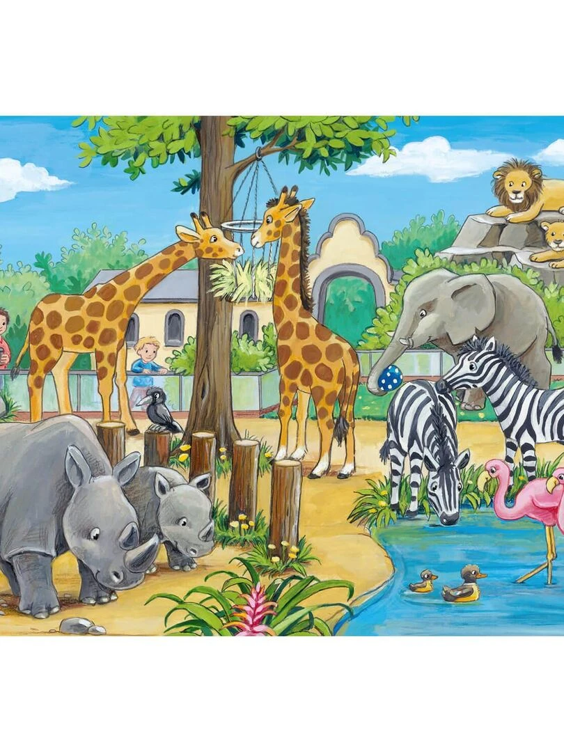 Puzzle 2 x 24 pièces : Bienvenue au zoo N/A