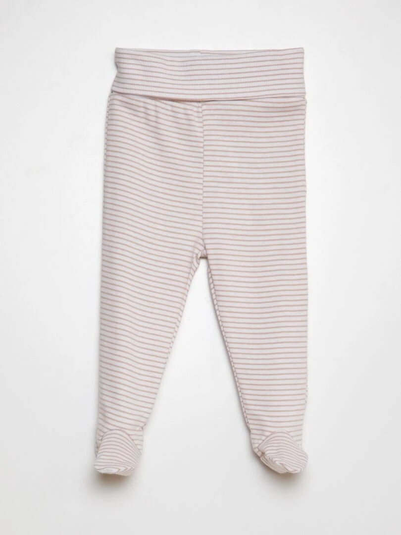 Lot de leggings en coton 2 pièces Marron