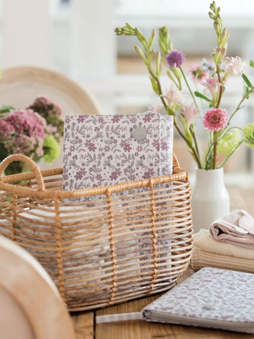 Tapis à langer Delia rose Parme