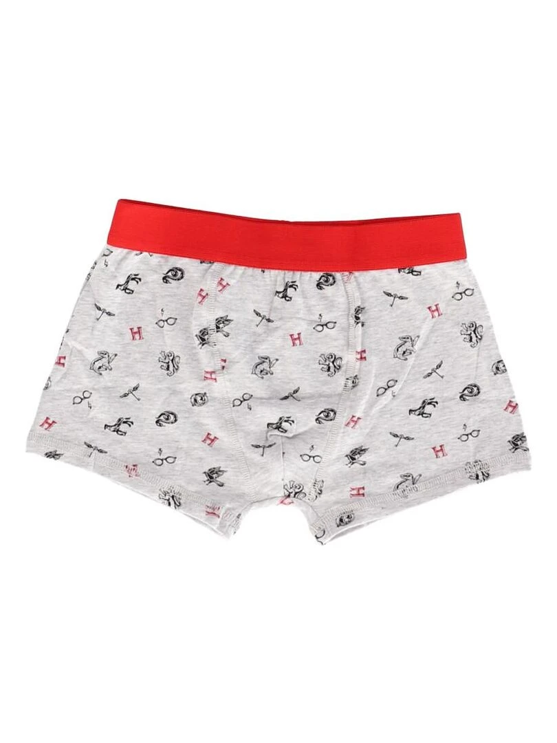 Lot de 5 boxers Harry Potter Warner 8/9 ans   Garçon   95% Coton/5% Elasthanne   Rouge