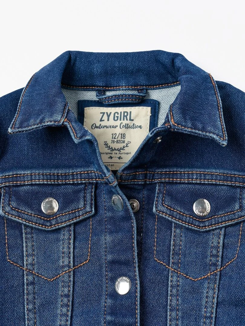 Veste en Denim de Coton Bébé Fille  MAXI NATURE   Bleu