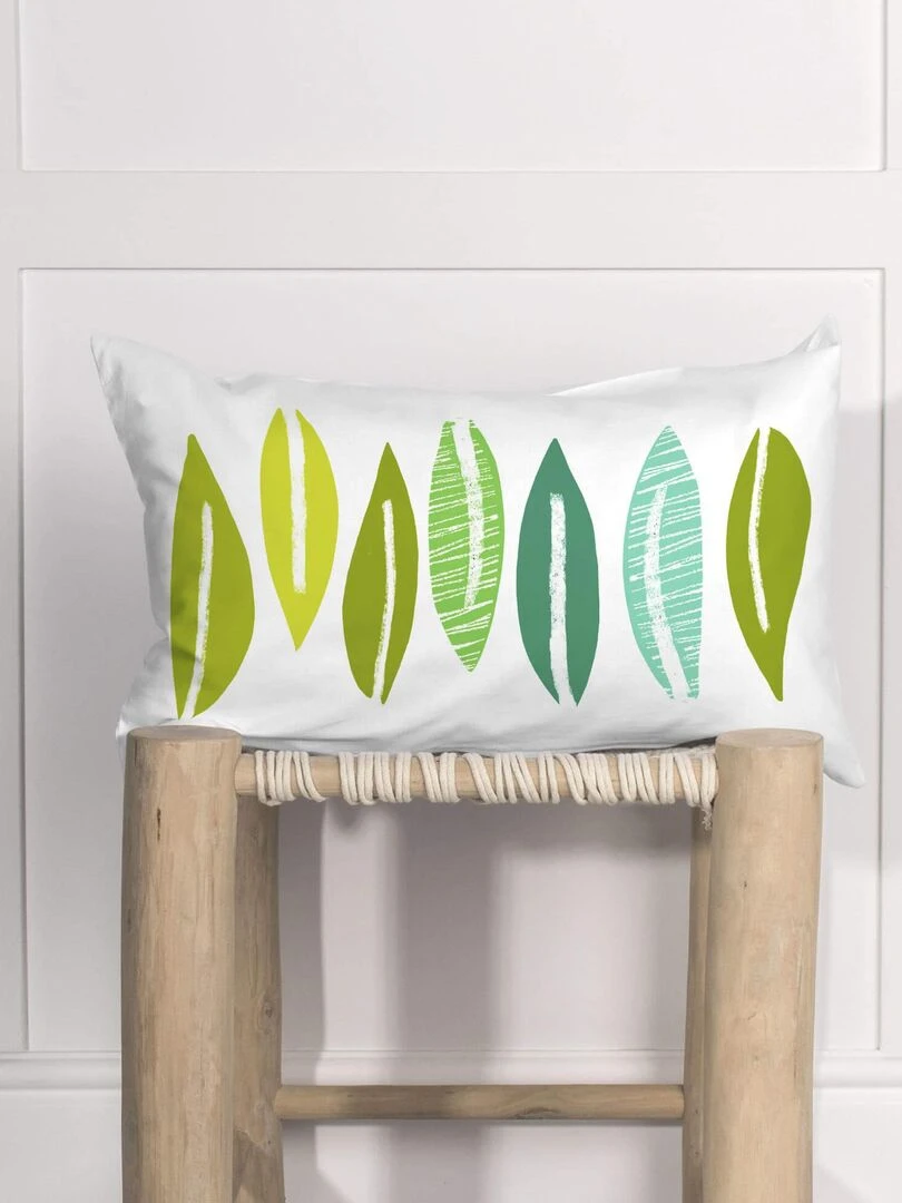 Housse de coussin Panda garden "Happyfriday"   Blanc