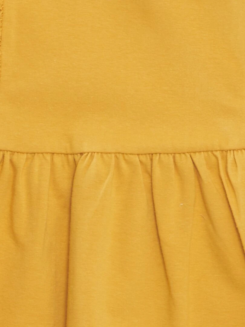 Robe à broderies   Jaune