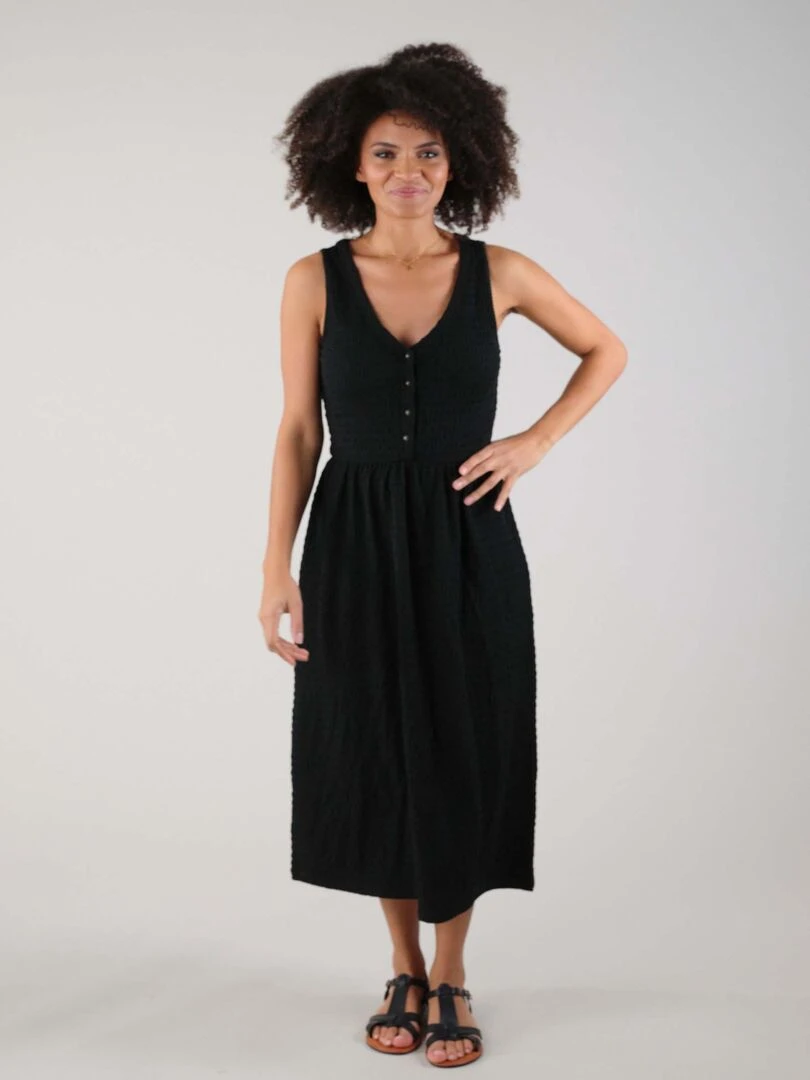 Robe sans manches pour femme 'Deeluxe' Noir