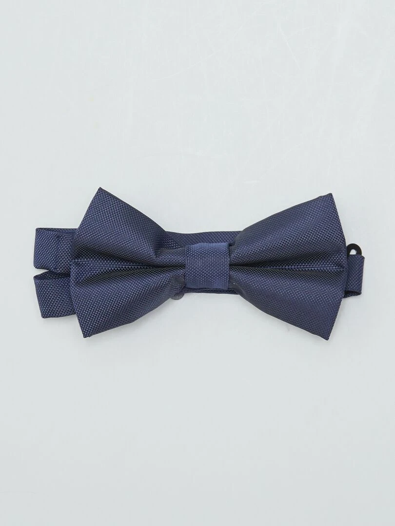 Noeud papillon texturé Bleu marine