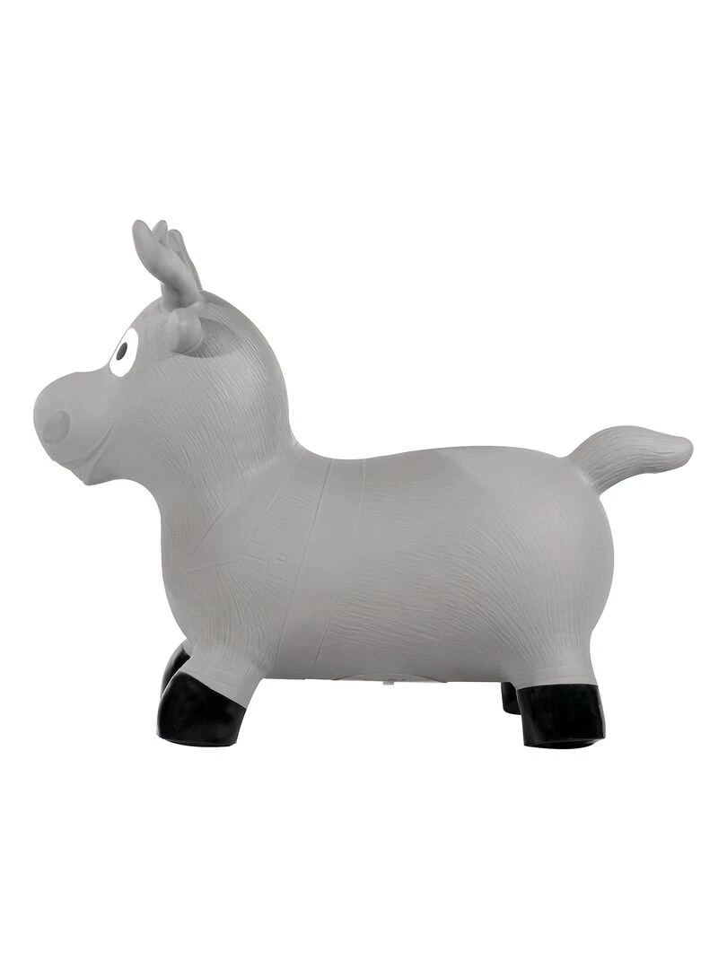 Animal sauteur gonflable en plastique élan   Gris foncé