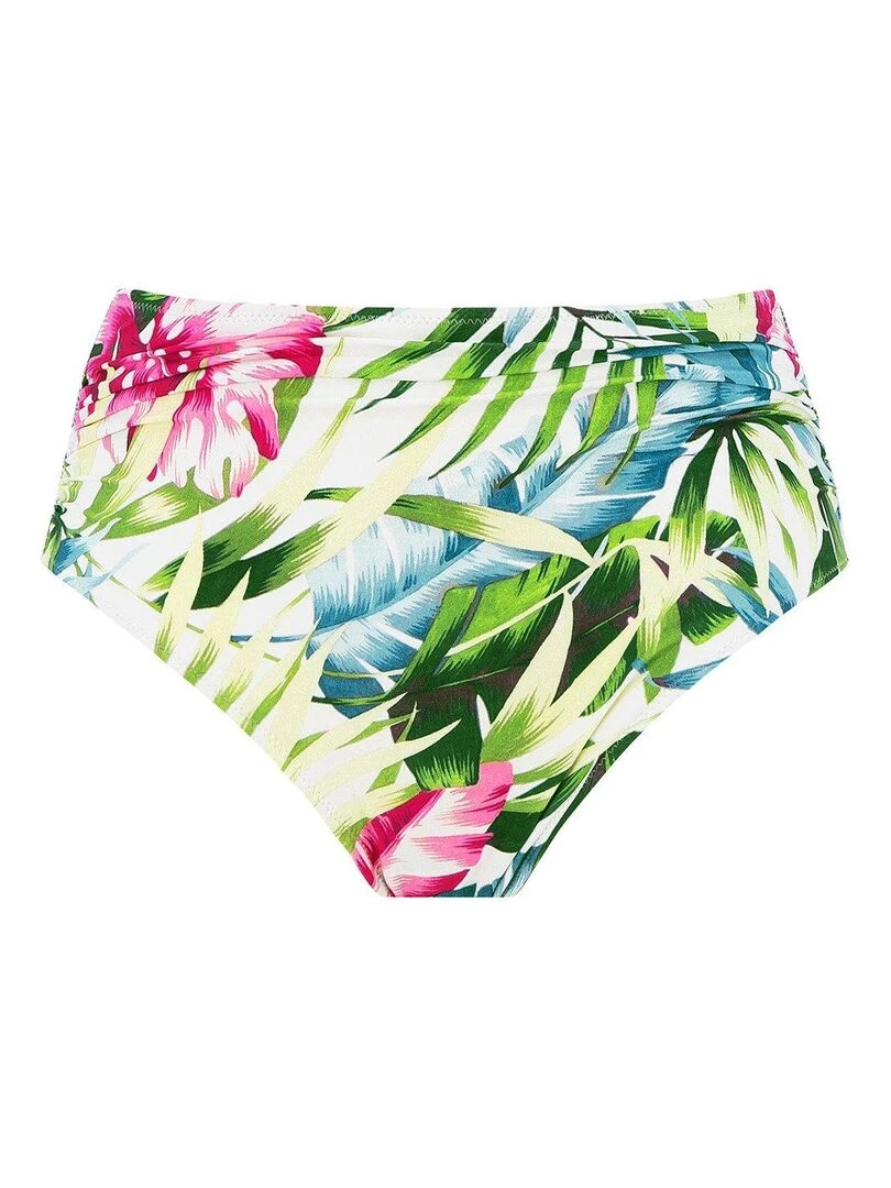 Culotte de bain taille haute Langkawi   Blanc