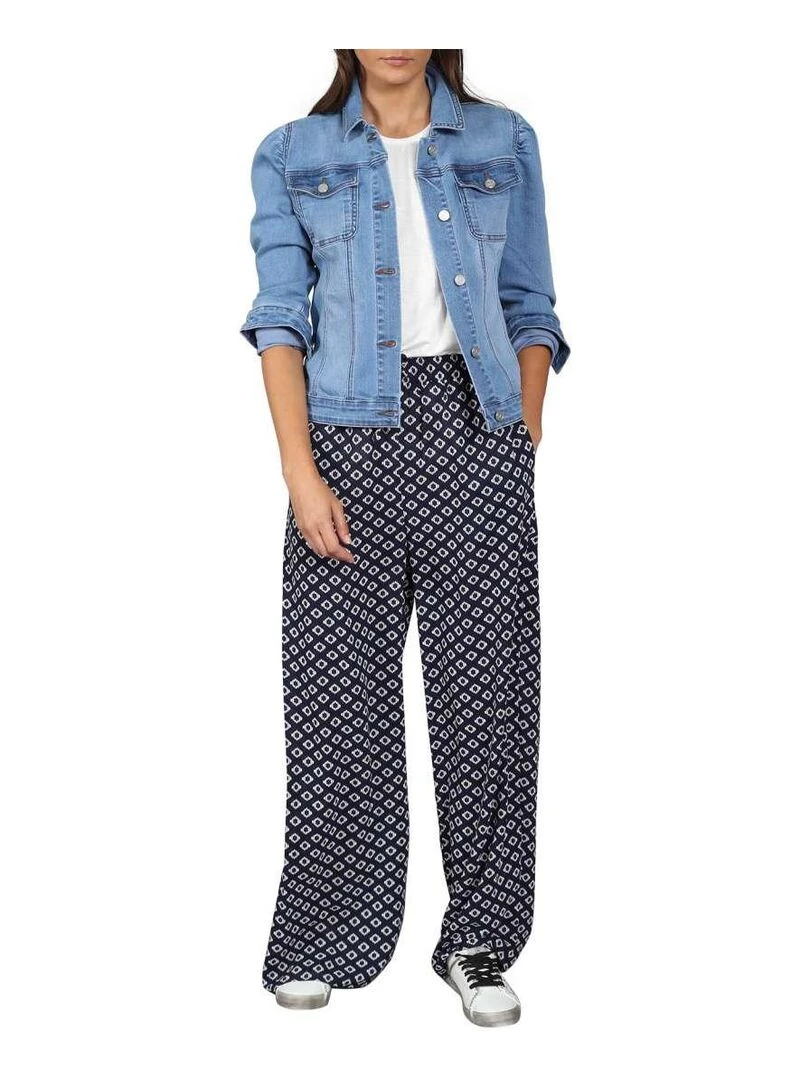 CHATTAWAK Pantalon bootcut Bleu marine
