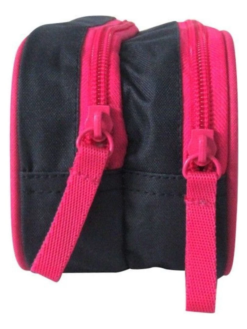 Trousse scolaire 2 compartiments Cybel Marine et Rose   Bleu
