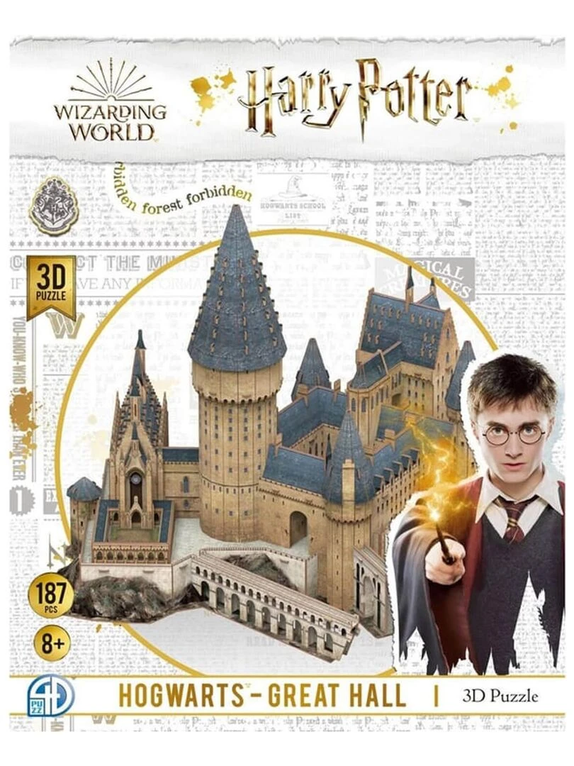 Puzzle 3D 187 pièces Harry Potter :  La Grande Salle   N/A