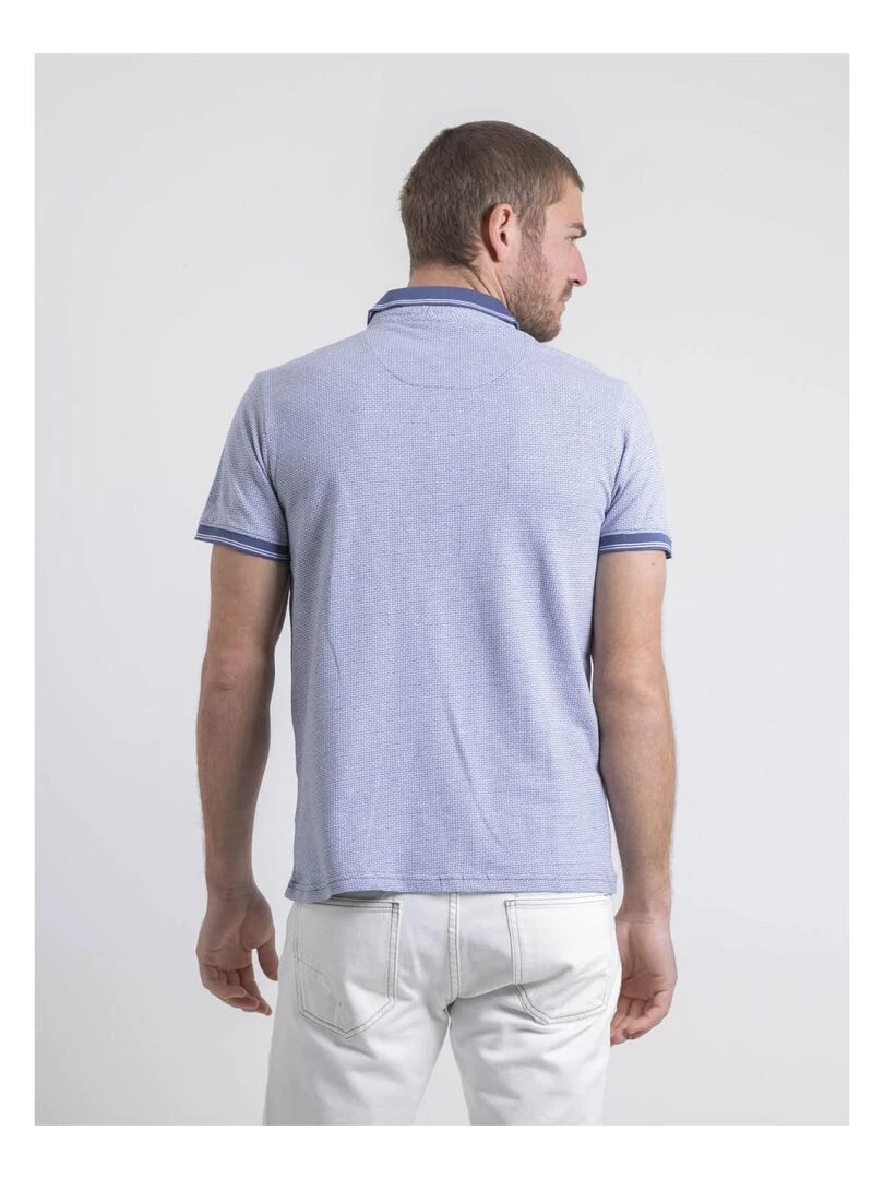 Polo manches courtes pur coton POULORIS Bleu