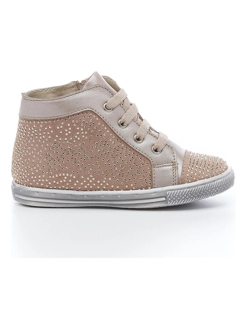 Sneakers hautes Cuir Circa Beige