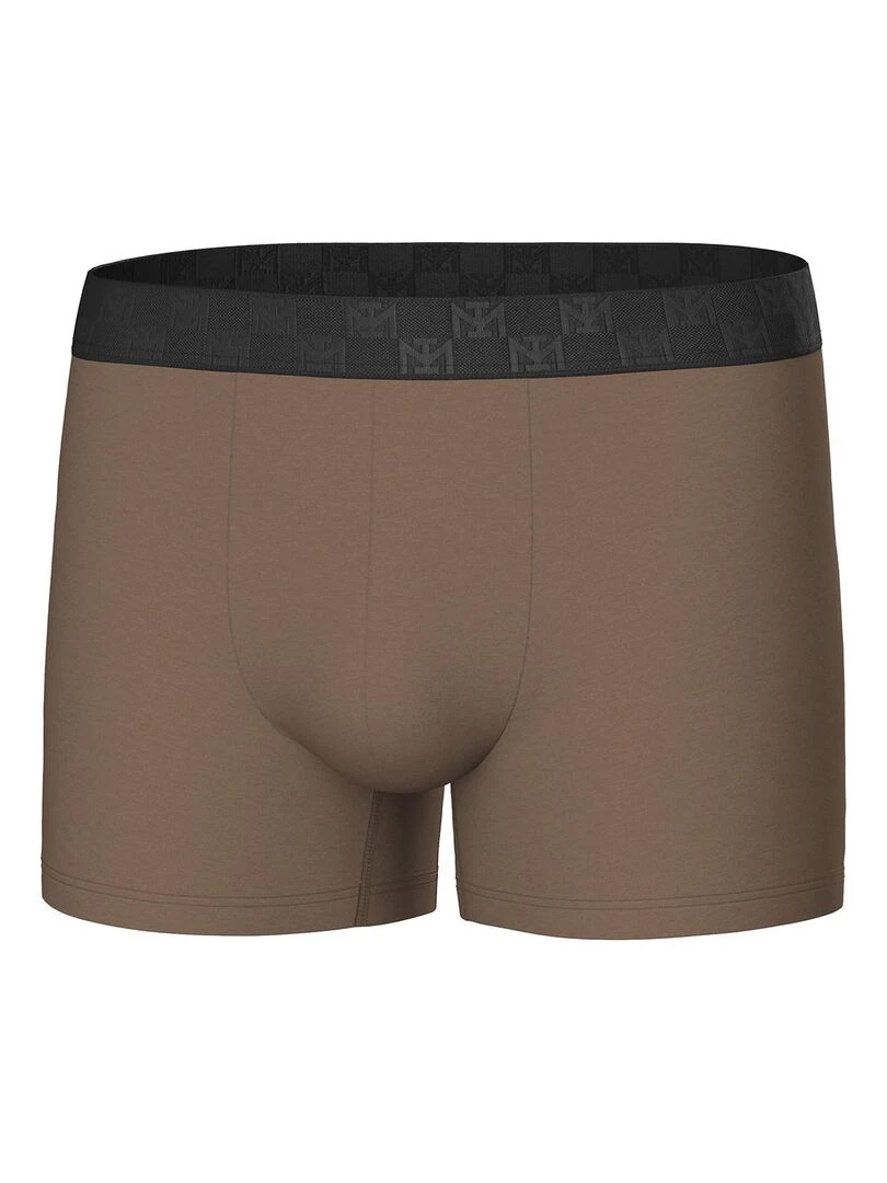 Pack de 3 boxers en coton bio   Marron
