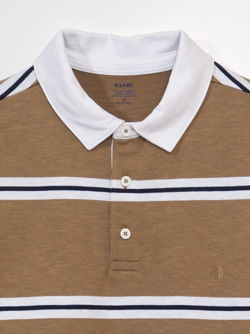 Polo en jersey Beige