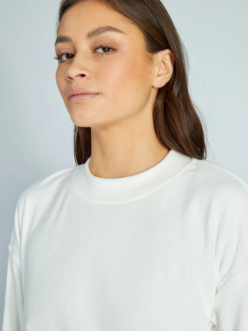 Sweat de nuit en polaire   blanc