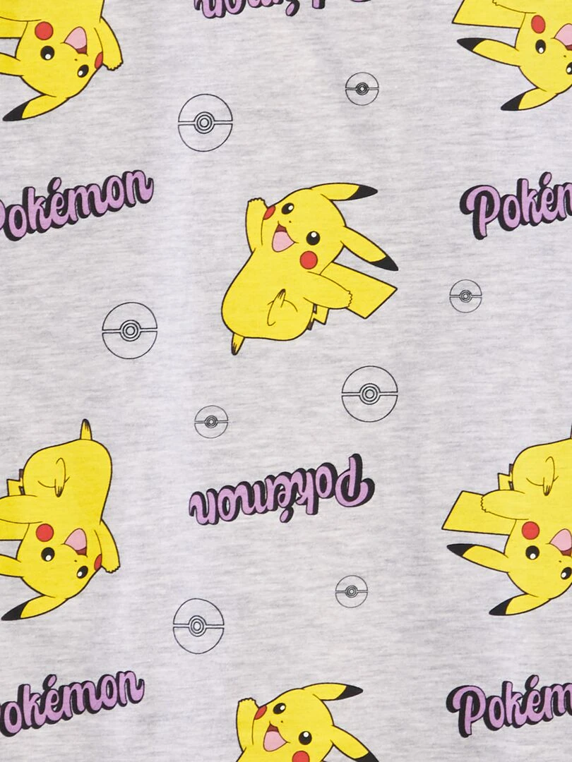Chemise de nuit 'Pokémon' GRIS