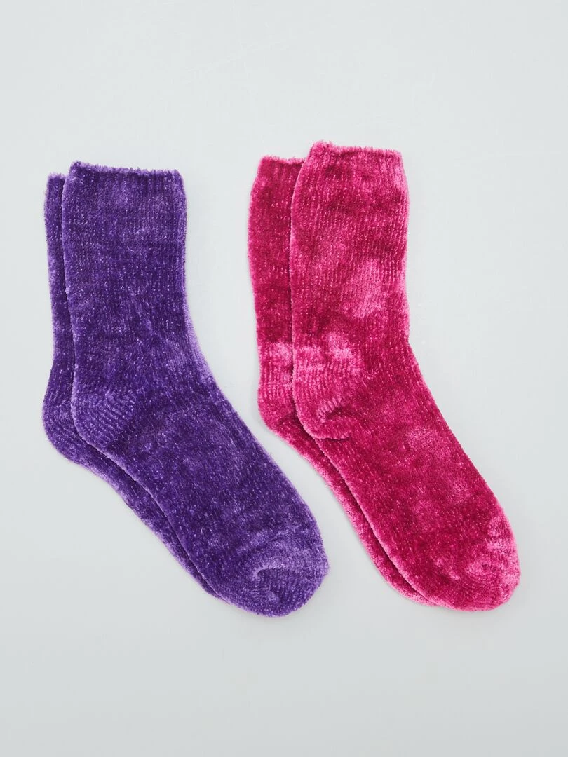 Chaussettes chaudes Rose/Violet