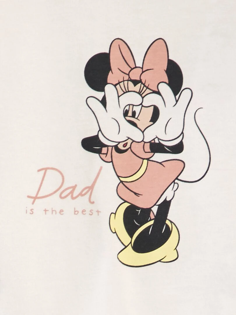 Tee shirt 'Disney' fête des pères Blanc