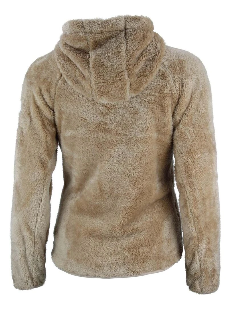 Blouson polaire à capuche femme ALANZO Beige
