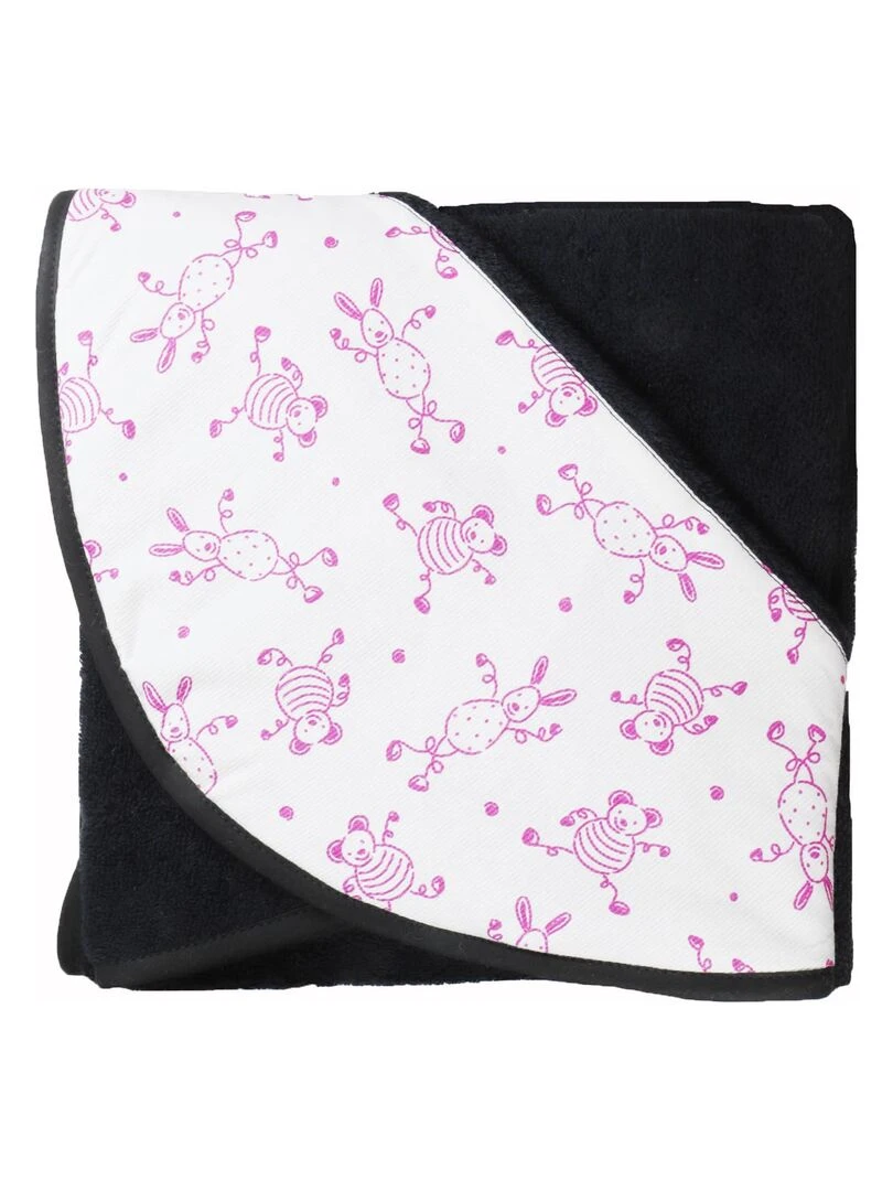Cape de bain bébé éponge 480gr m² TOURNICOTIN Noir Noir