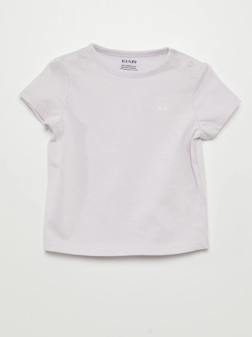 Lot de 2 t shirts simples Lila