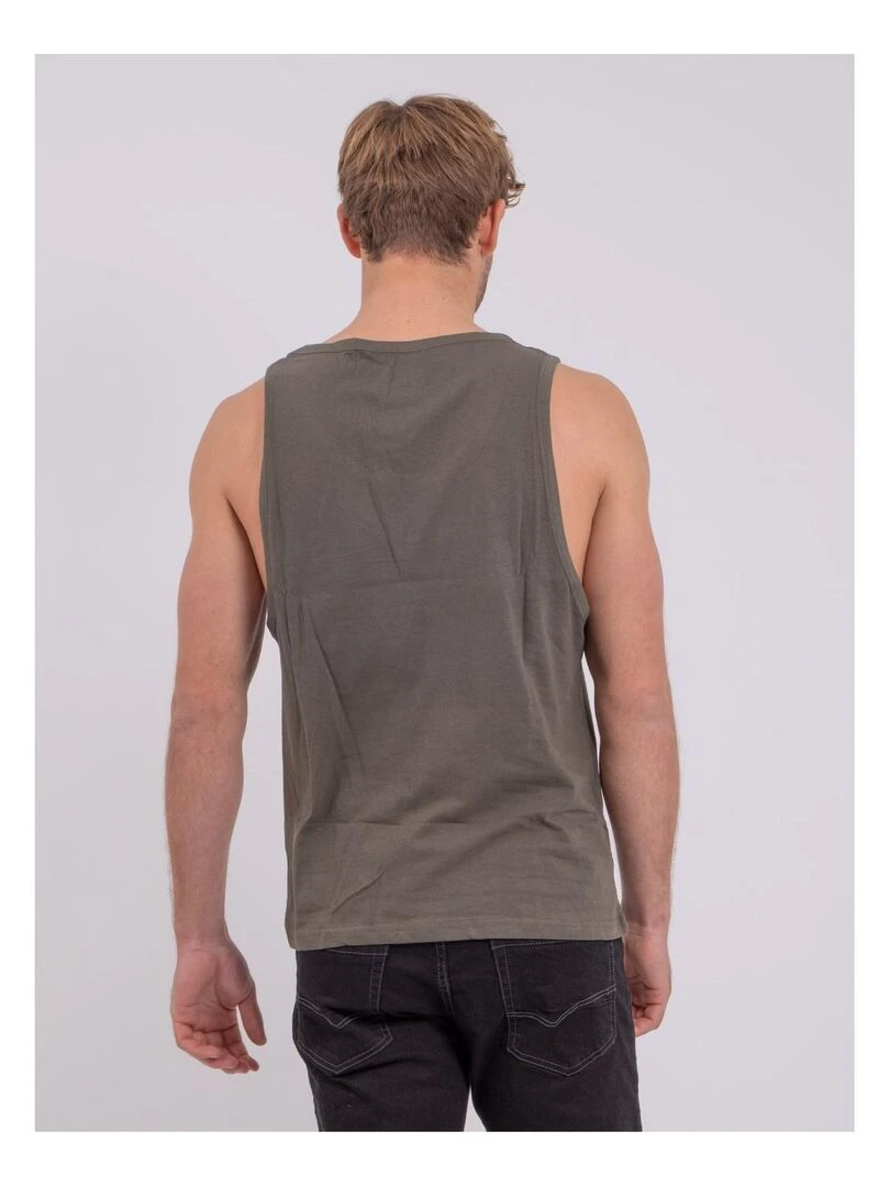 Débardeur col rond pur coton NABODY   Kaki