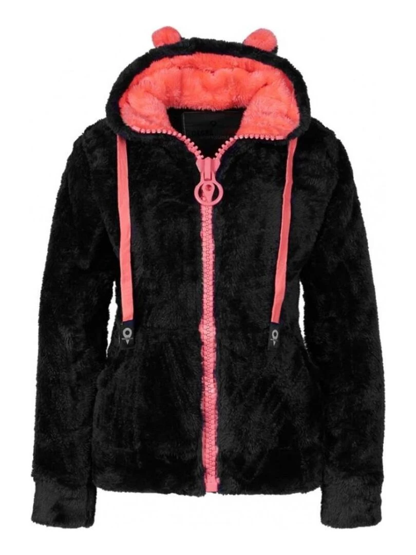 Blouson polaire à capuche femme ARELI Noir Noir