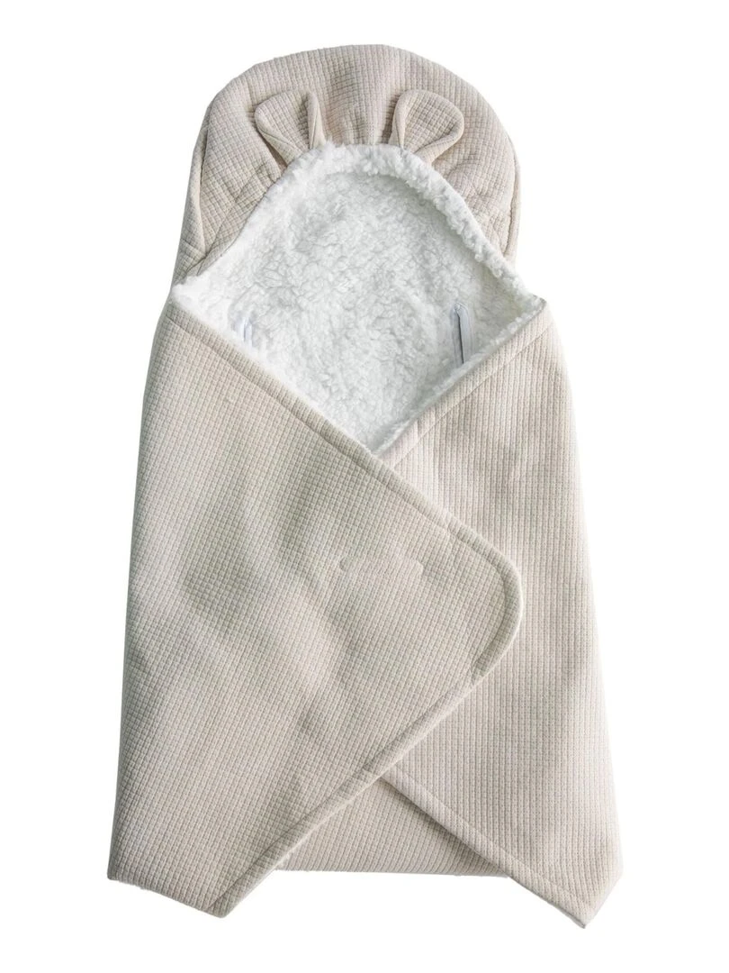 Couverture doublée spéciale poussette Gris moyen