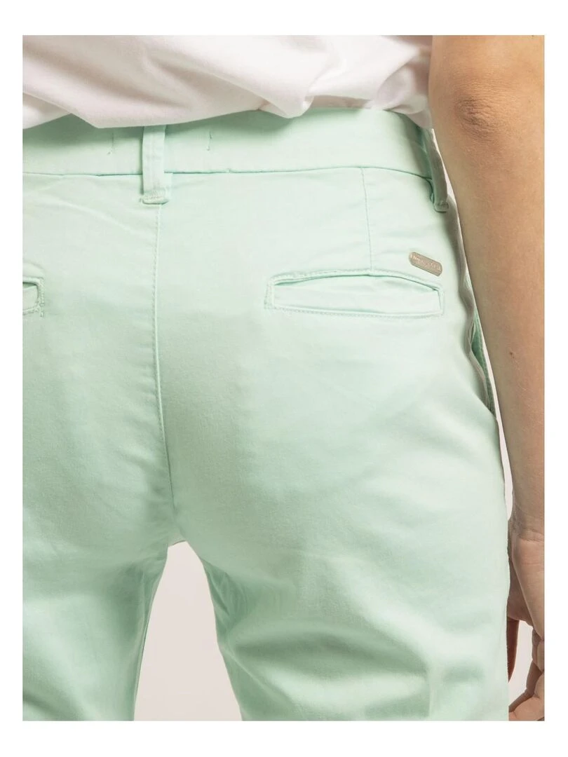 Pantalon chino slim EILYN   Vert d'eau