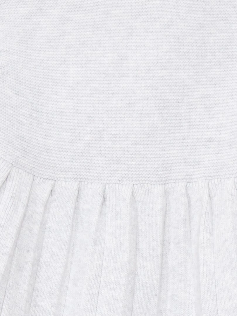 Robe en maille tricot   Gris