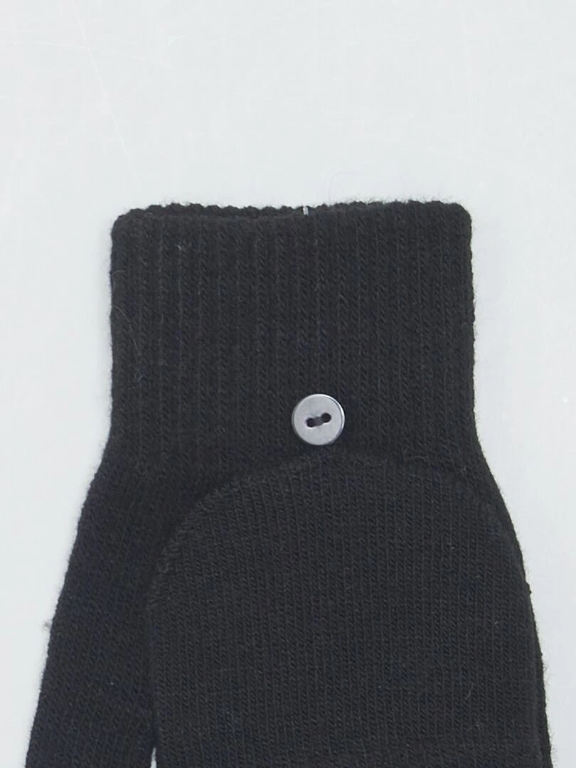 Paire de gants et mitaines   noir