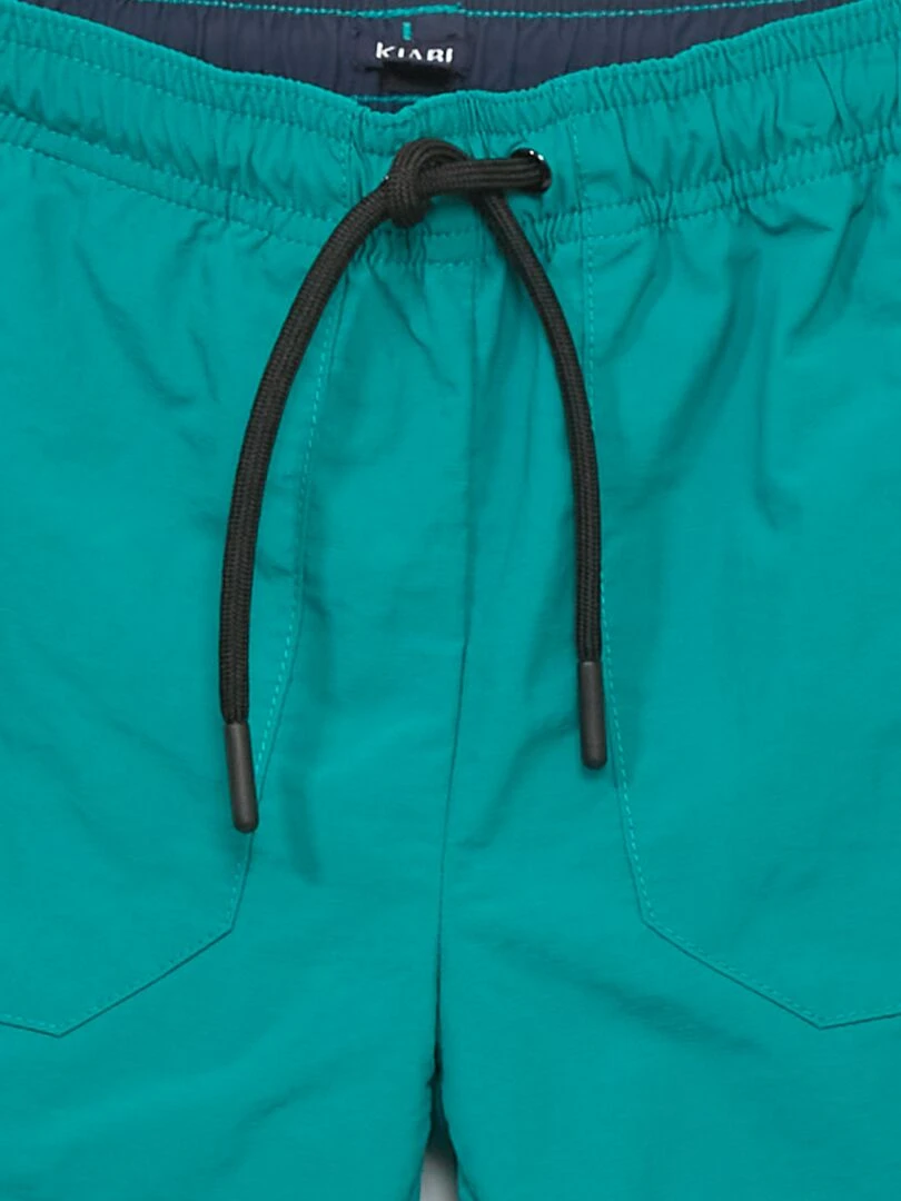 Bermuda avec zippées Vert/marine