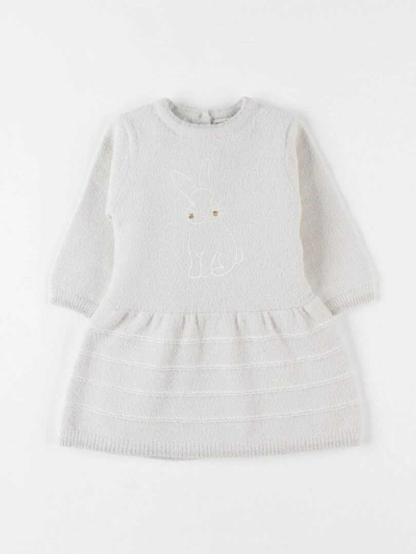 Robe lapin tricot chiné Noukie's Beige