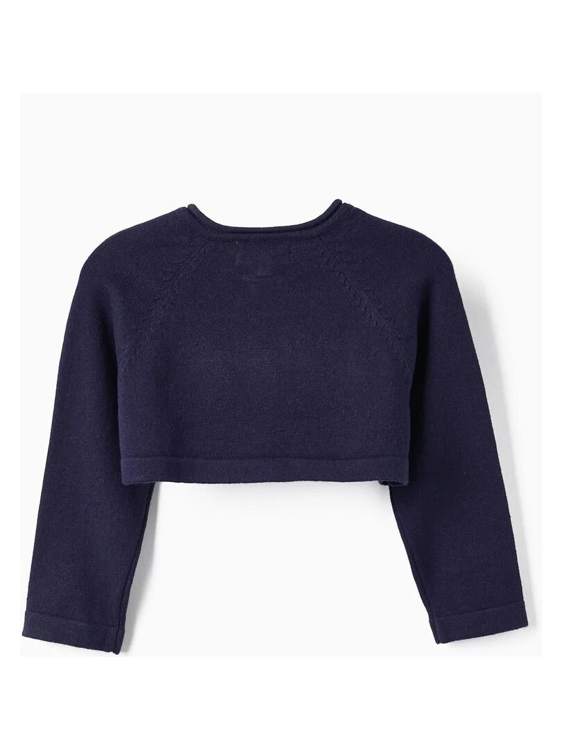 Gilet en Maille pour Bébé Fille CÉRÉMONIE Bleu foncé