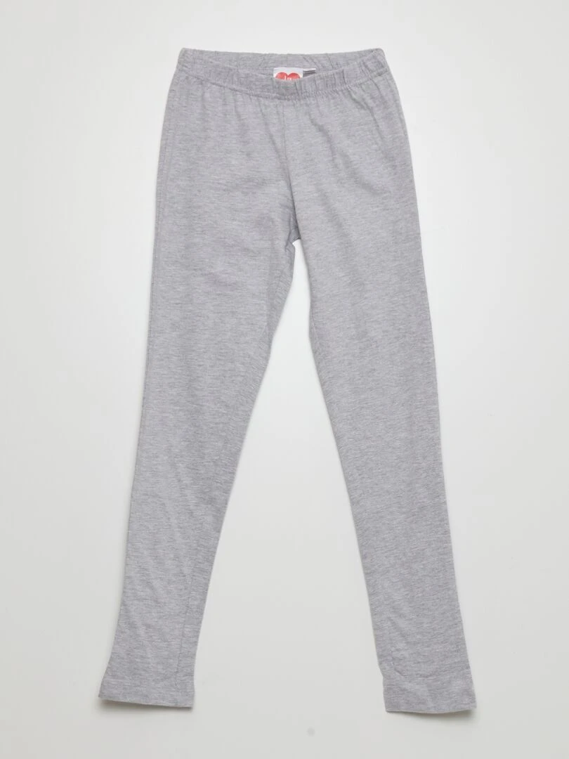 Ensemble pyjama 'Bisounours' t shirt + pantalon   2 pièces   Blanc/gris