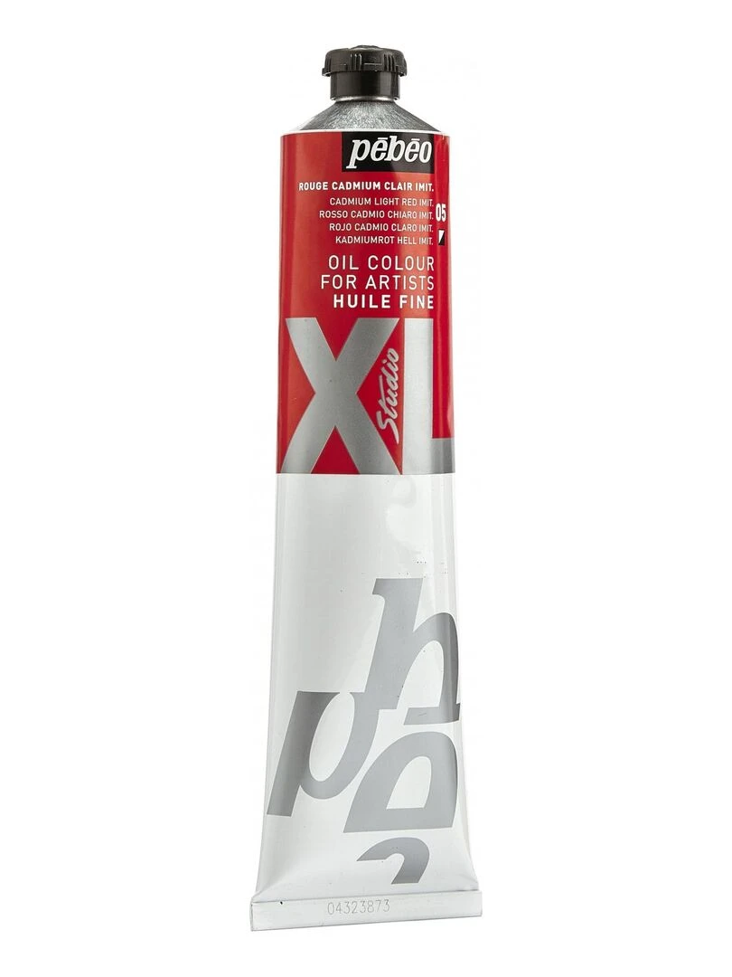 Peinture à l'huile fine XL Studio   Rouge de cadmium clair   200 ml   N/A