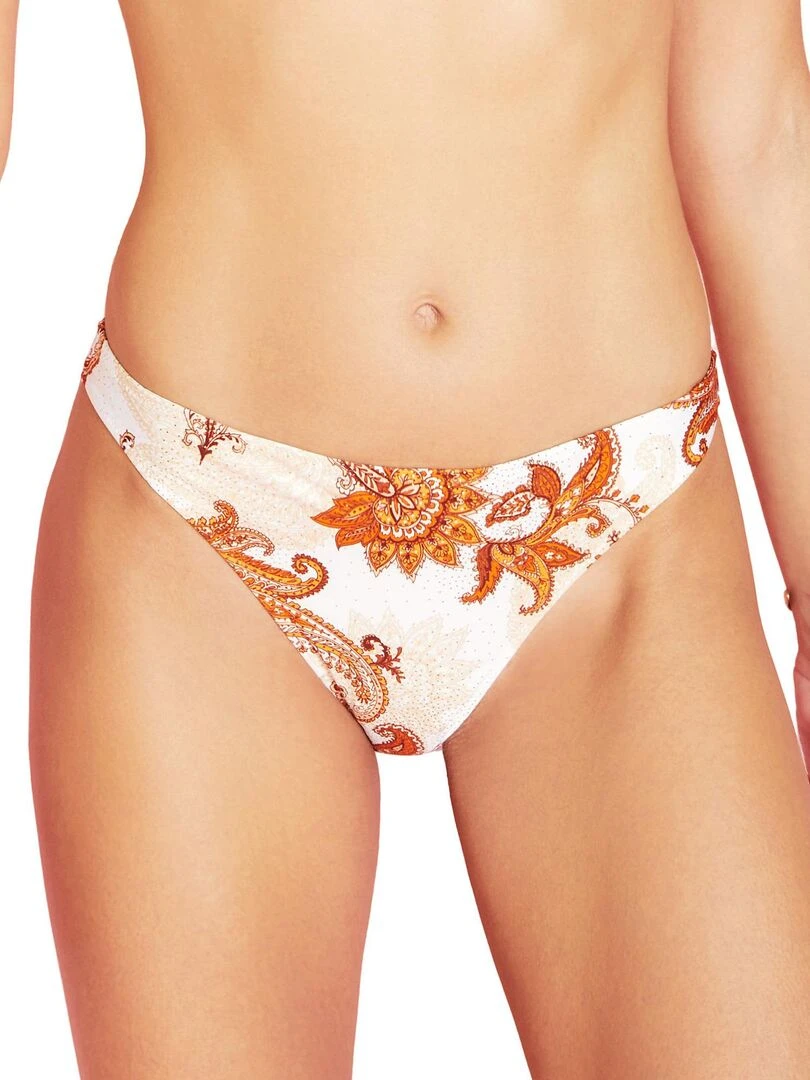 Bas maillot brésilien de bain taille basse Ibiza Blanc