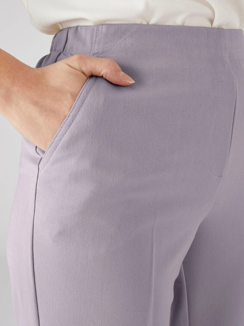 Pantalon confortable à enfiler Damart Gris tourterelle