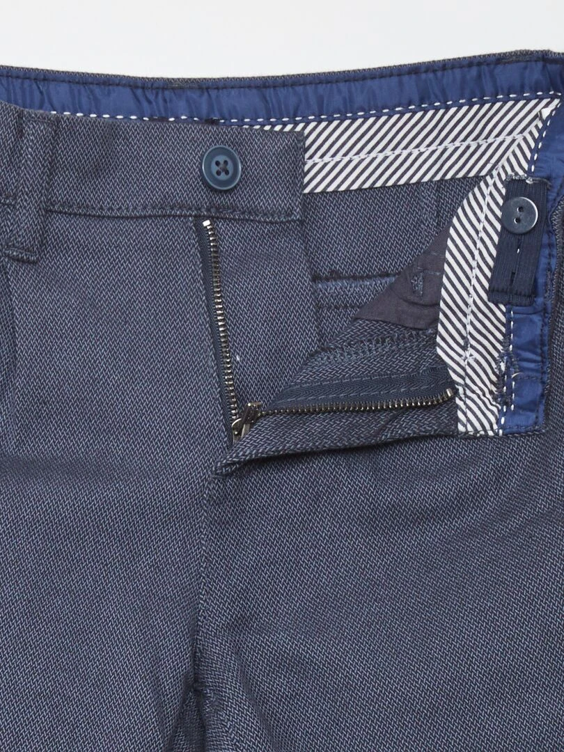 Pantalon en maille piqué   Bleu