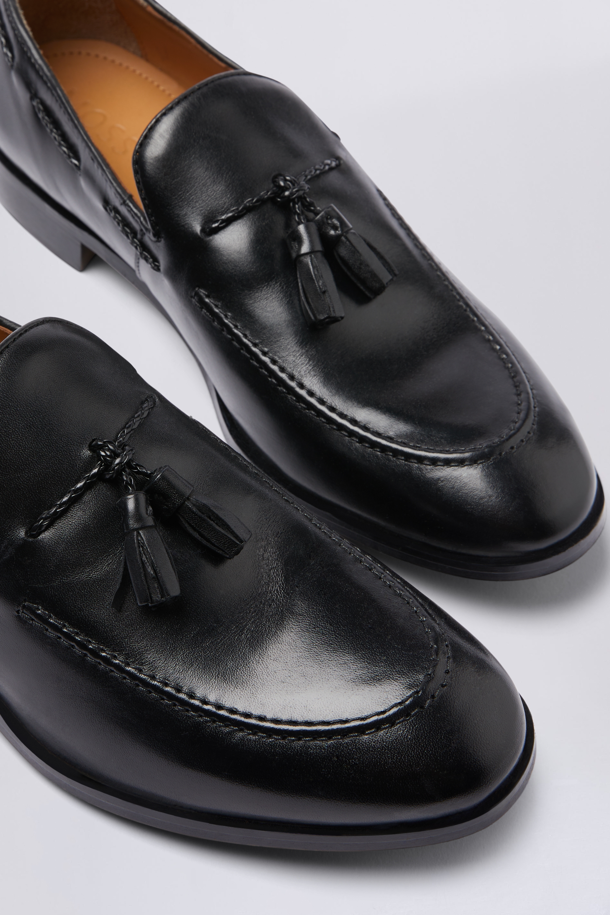 Highgate Black Tassel Loafers   Buy Online at Moss