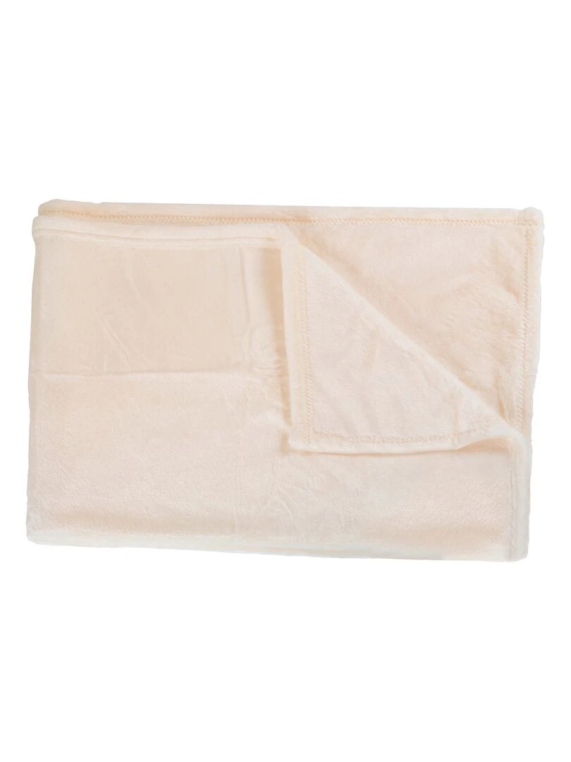 Couverture enfant en microfibre Ecru
