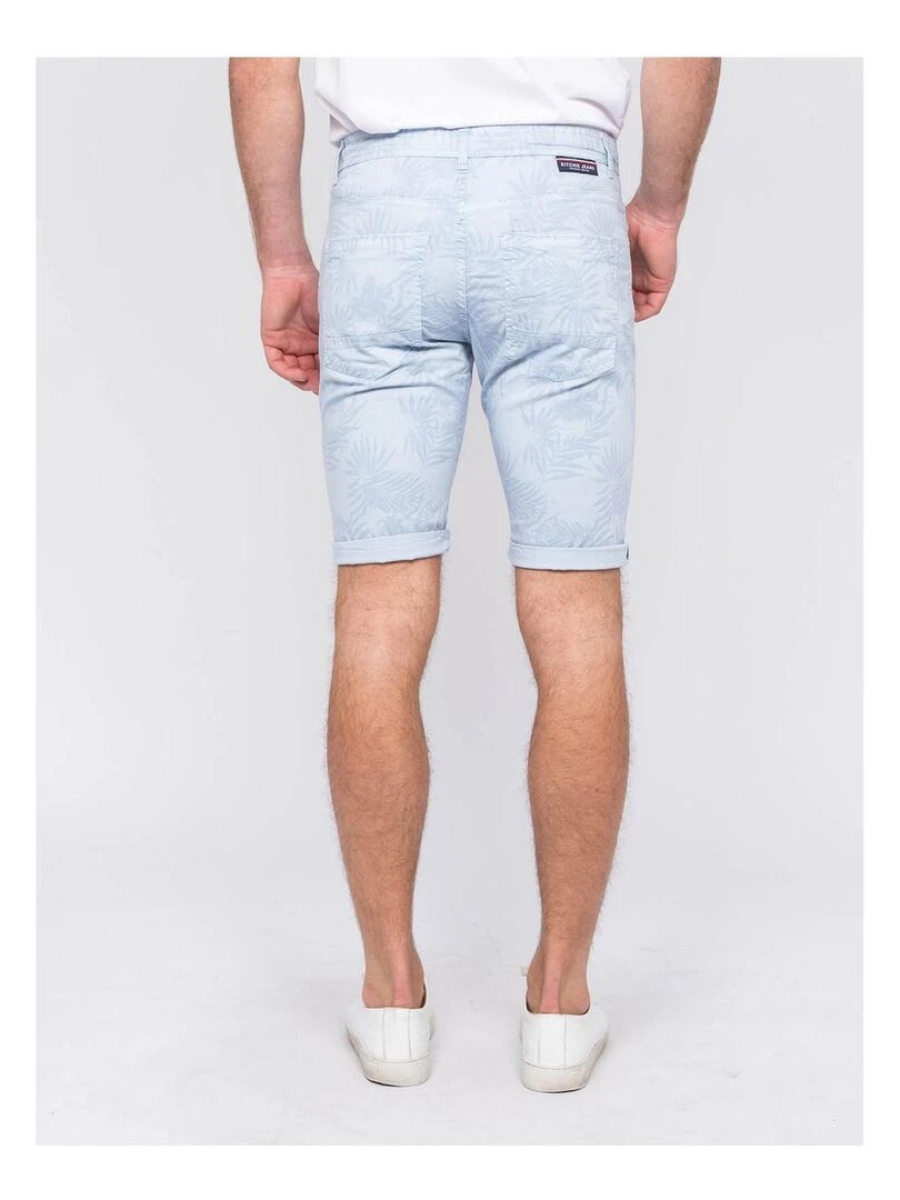 Bermuda chino motifs BANLON Bleu ciel