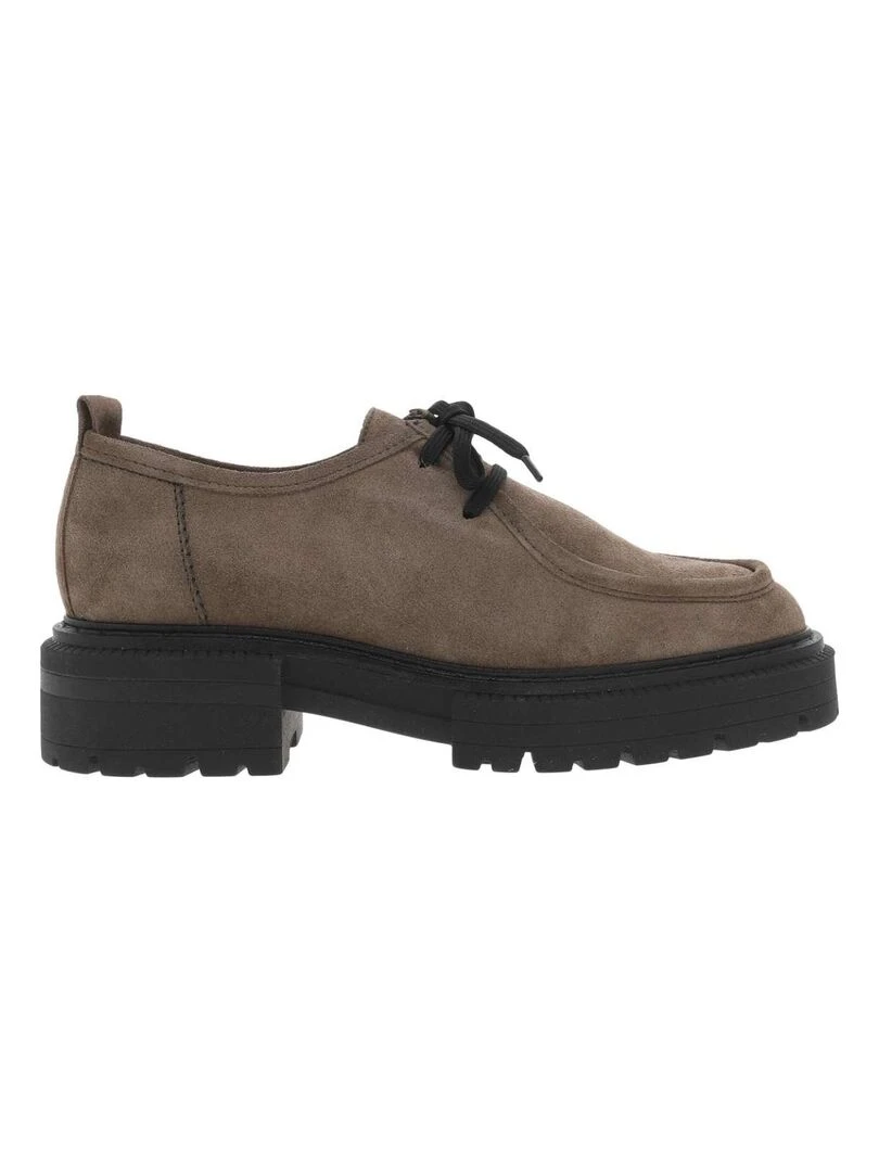 TAMARIS Derbies cuir Taupe