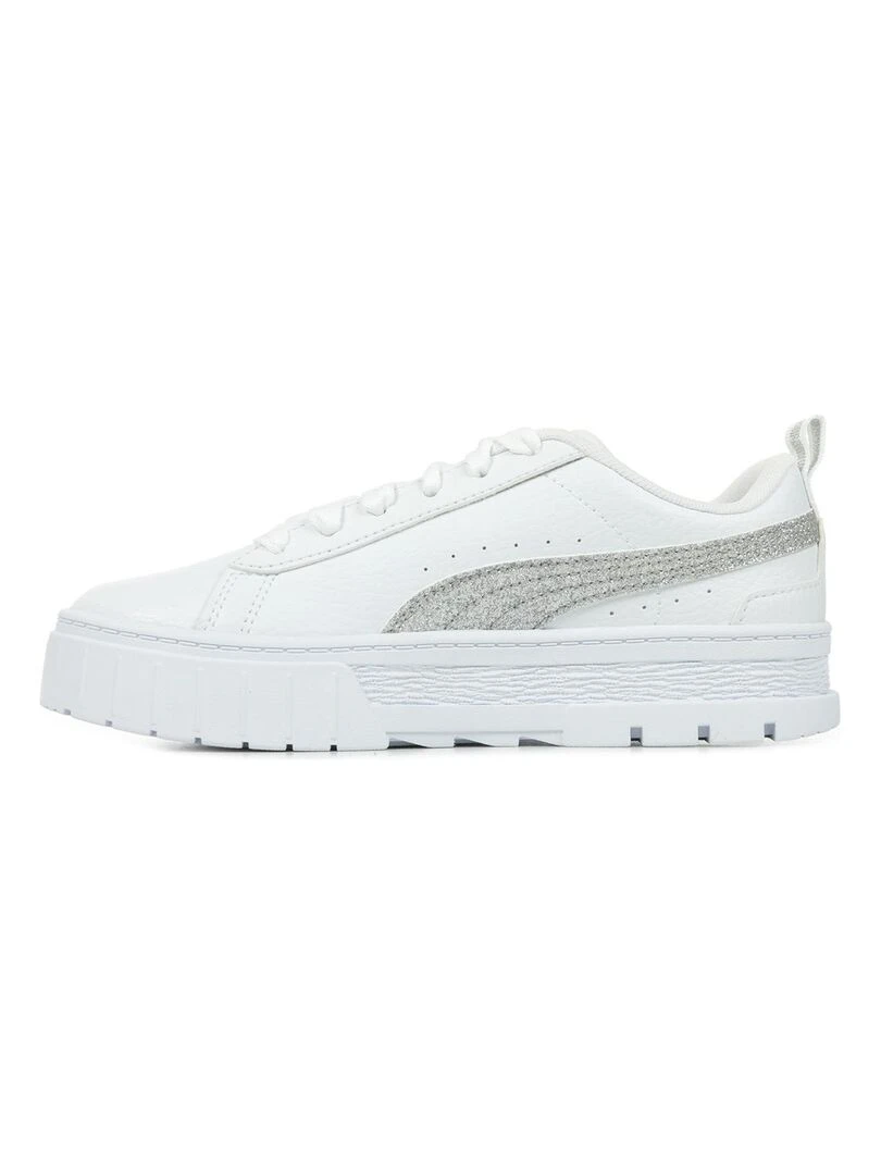 Baskets PUMA Mayze Glitter Ps   Blanc