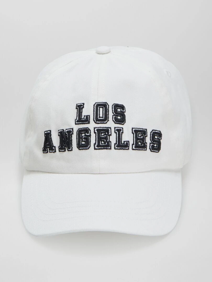 Casquette en toile Blanc