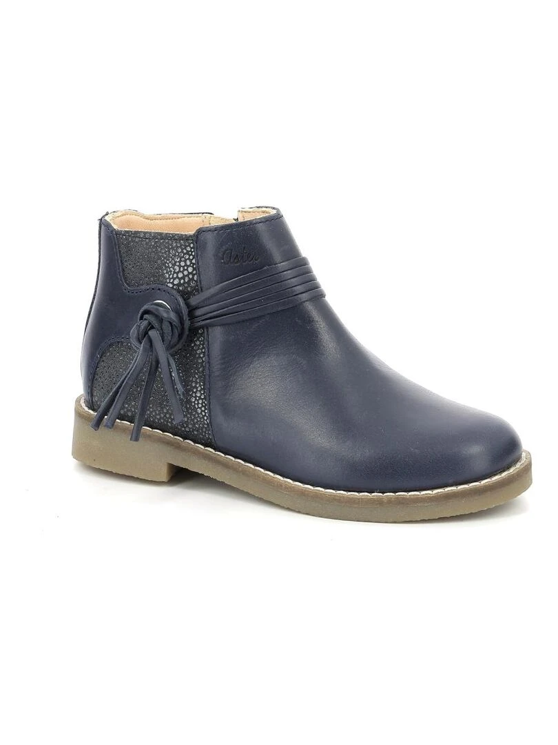 Boots Cuir Wizia Bleu marine