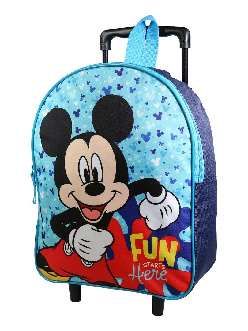 BAGTROTTER Sac à dos à roulettes 31 cm maternelle Disney Mickey Bleu Bleu