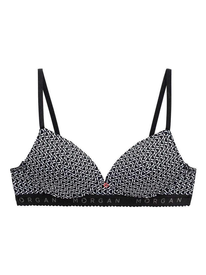 Soutien gorge coques souples en microfibre GABY   Morgan Junior   Noir