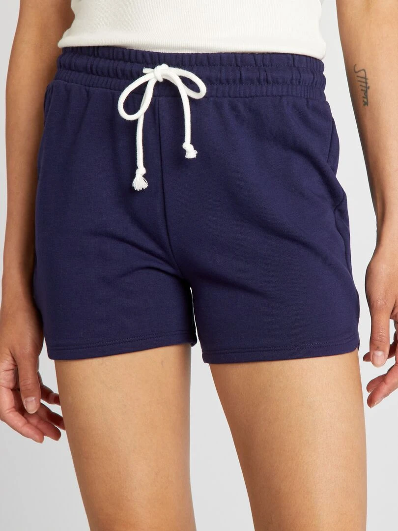 Short de sport   Bleu marine