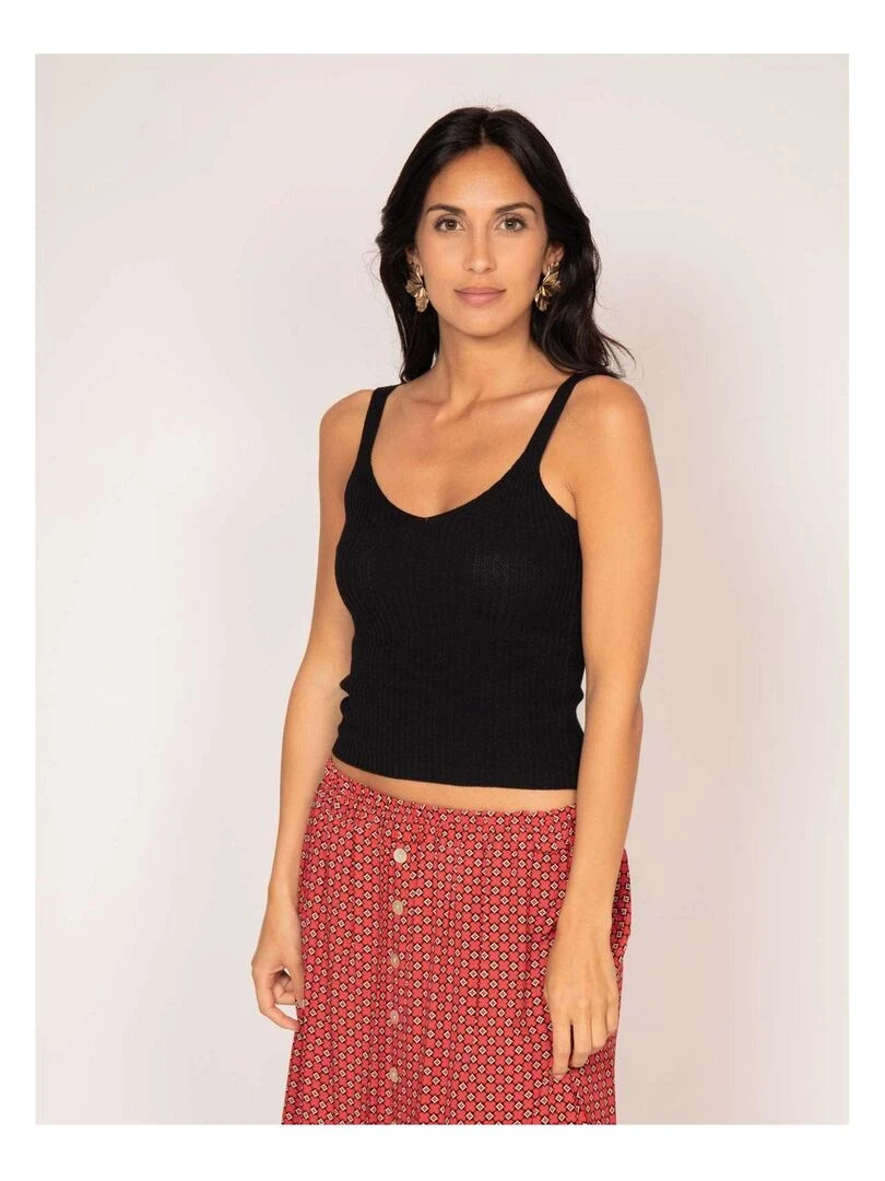 Debardeur maille FERIEL Noir